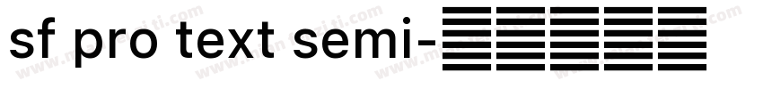 sf pro text semi字体转换